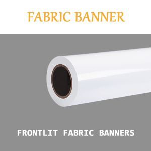 Banners de tecido com iluminação frontal