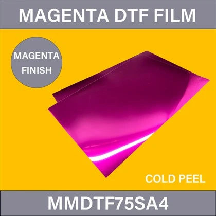 Folha de papel DTF magenta